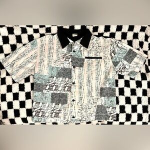 Cat People Retro Button Up Shirt